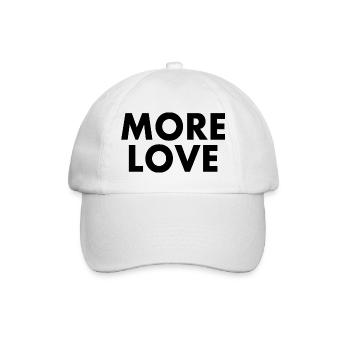 More love - Baseball Cap - white/white - Front