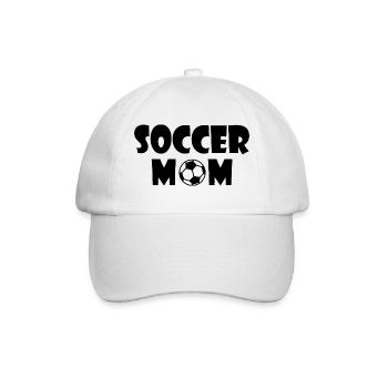 Soccer mom - Baseball Cap - white/white - Front