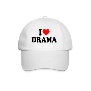 I love drama - Casquette classique - blanc/blanc - Devant