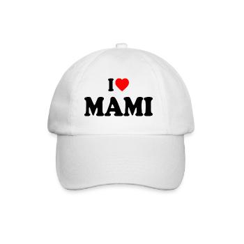 I love mami - Baseball Cap - white/white - Front