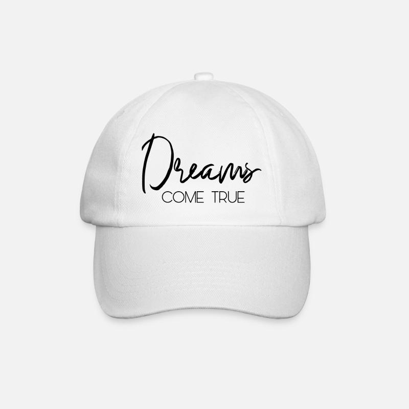 Dreams come true - Baseballkappe - Weiß/Weiß