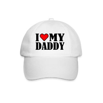 I love my daddy - Casquette classique - blanc/blanc - Devant
