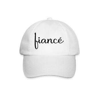 Verlobte Matching Verlobung Geschenk Hochzeit des Bräutigams - Baseballkappe - Weiß/Weiß - Vorne