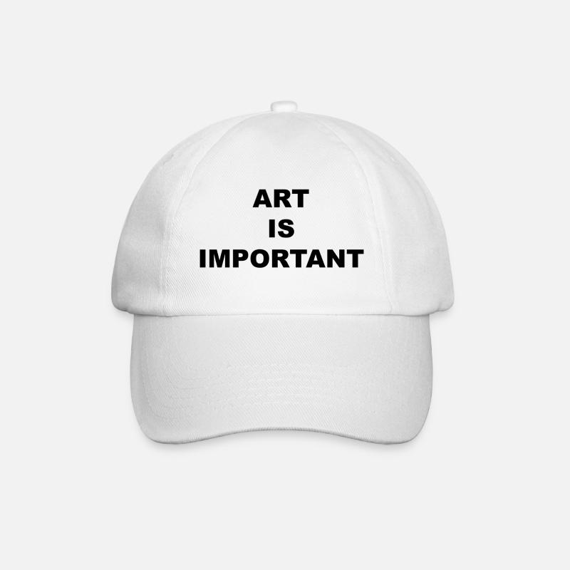 Art Is Important Apparel - Baseball Cap - white/white