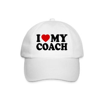 I love my coach - Casquette classique - blanc/blanc - Devant