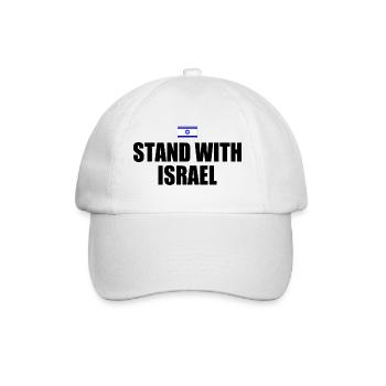 Stand with israel - Baseball Cap - white/white - Front