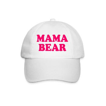 Mama bear - Baseballkappe - Weiß/Weiß - Vorne