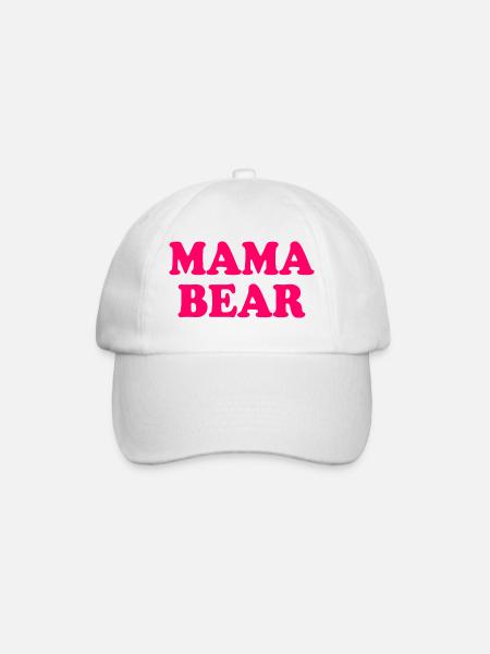 Mama bear - Baseballkappe - Weiß/Weiß