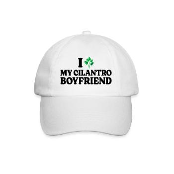 Humor loves cilantro I love cilantro - Baseball Cap - white/white - Front