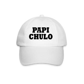Papi chulo - Baseball Cap - white/white - Front