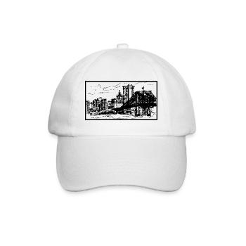 Skyline New York - Baseballkappe - Weiß/Weiß - Vorne