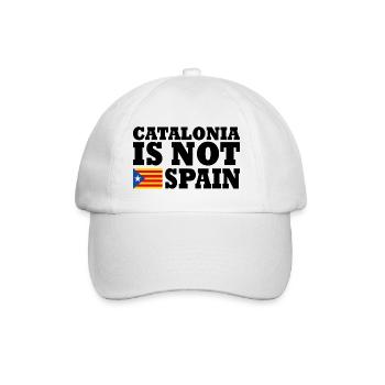 catalonia is not spain - Baseball Cap - white/white - Front