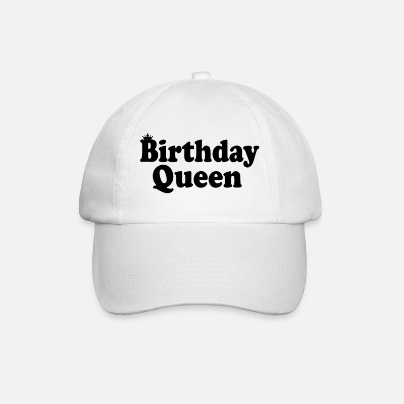 Birthday queen - Baseballkappe - Weiß/Weiß