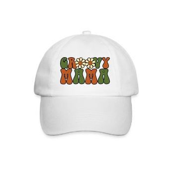 Groovy Mama Fête des mères Matching Family For Women - Casquette classique - blanc/blanc - Devant