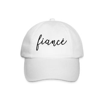 Verlobte Matching Verlobung Geschenk Hochzeit des Bräutigams - Baseballkappe - Weiß/Weiß - Vorne