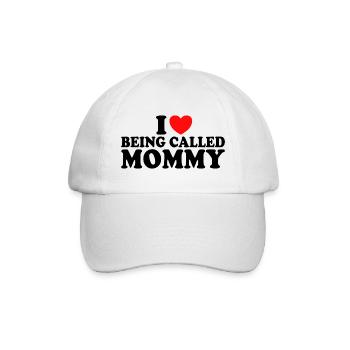 Cadeau Pour Mamans J'Adore Être Appelée Maman - Casquette classique - blanc/blanc - Devant