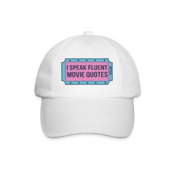 Film drôle - Casquette classique - blanc/blanc - Devant