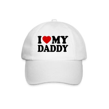 I love my daddy - Casquette classique - blanc/blanc - Devant