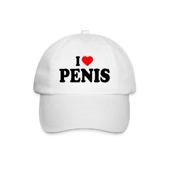 I love penis - Casquette classique - blanc/blanc - Devant