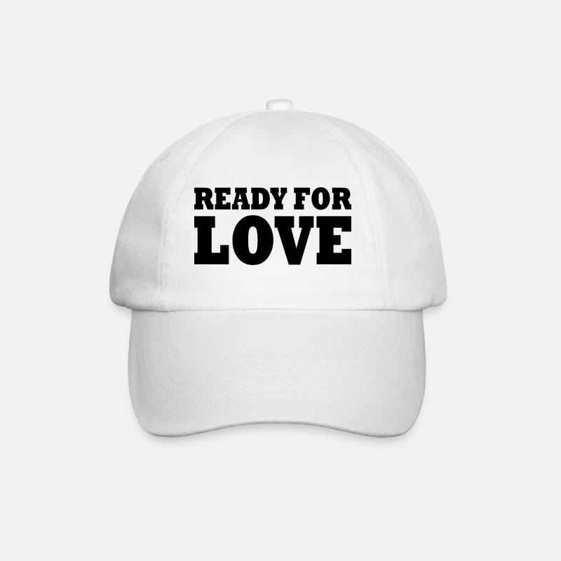 READY FOR LOVE - Baseballkappe - Weiß/Weiß