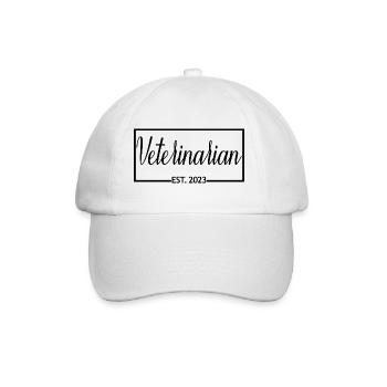 Vétérinaire Est. 2023 Vétérinaire diplômé - Casquette classique - blanc/blanc - Devant