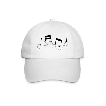 Halloween costume party music teacher - Baseball Cap - white/white - Front