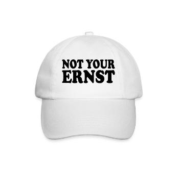Not your ernst - Baseballkappe - Weiß/Weiß - Vorne