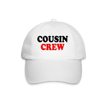 Cousin crew - Baseballkappe - Weiß/Weiß - Vorne