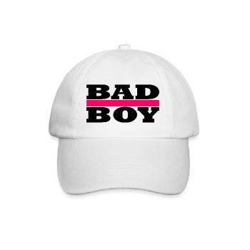 Bad Boy - Cool Boy - Baseball Cap - white/white - Front