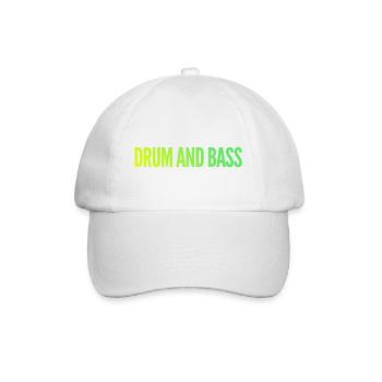 Tambour et basse verts de gradient - Casquette classique - blanc/blanc - Devant