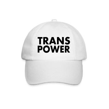 Trans power - Baseballkappe - Weiß/Weiß - Vorne