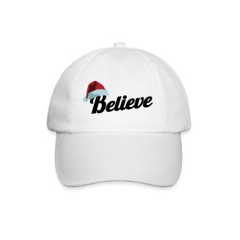 Chapeau de Père Noël Croyez au cadeau de fête de Noël - Casquette classique - blanc/blanc - Devant