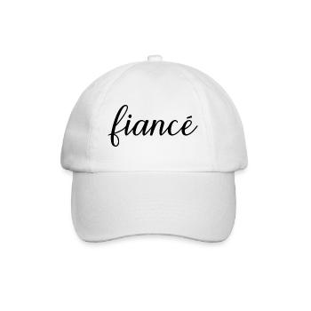 Fiancé Matching Engagement Gift Groom’s Mariage du marié - Casquette classique - blanc/blanc - Devant
