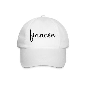Fiancée Matching Engagement Wedding Honeymoon - Baseball Cap - white/white - Front