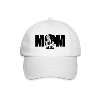 2023, Maman en devenir, annonce de grossesse - Casquette classique - blanc/blanc - Devant