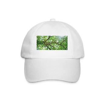 The graceful branches of a tree - Baseball Cap - white/white - Front