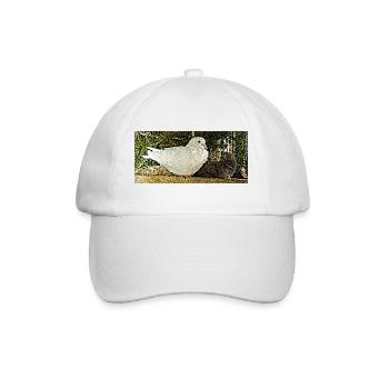 The dove bringing peace - Baseball Cap - white/white - Front