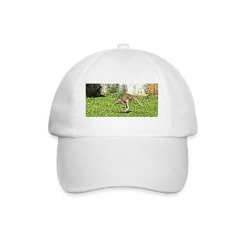 The Great Kangaroo Jump - Baseball Cap - white/white - Front