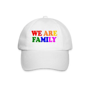 We are family lgbt - Baseball Cap - white/white - Front