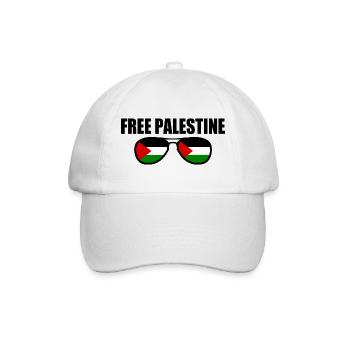 Free palestine - Baseballkappe - Weiß/Weiß - Vorne