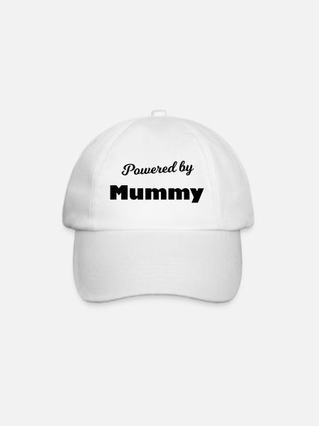 Propulsé par Mama - Casquette classique - blanc/blanc