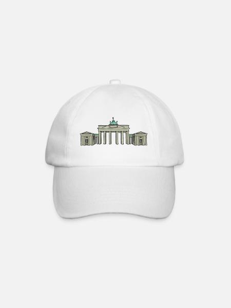 Brandenburger Tor BERLIN - Baseballkappe - Weiß/Weiß