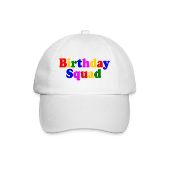 Birthday squad - Casquette classique - blanc/blanc - Devant
