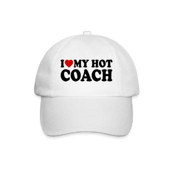 I love my hot coach - Casquette classique - blanc/blanc - Devant