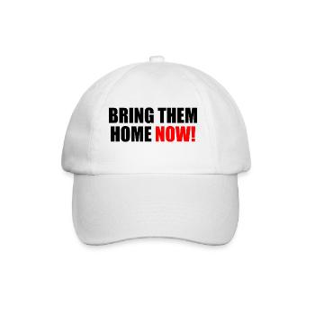 Bring them home now - Baseballkappe - Weiß/Weiß - Vorne