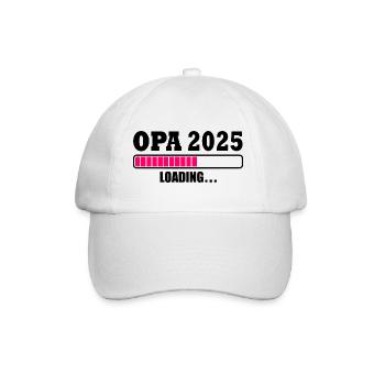 Opa 2025 - Baseballkappe - Weiß/Weiß - Vorne