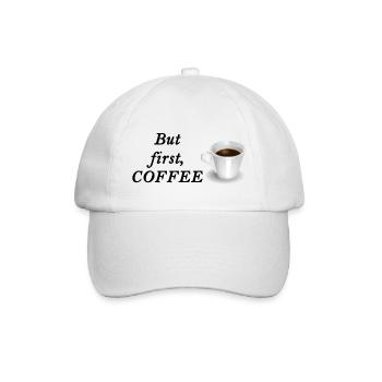 But first, COFFEE - Casquette classique - blanc/blanc - Devant