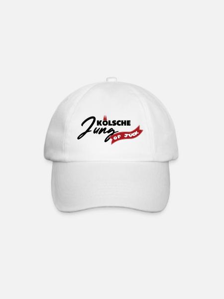 Kölsche Jung op Jück - Baseballkappe - Weiß/Weiß