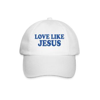 Love like jesus - Baseballkappe - Weiß/Weiß - Vorne