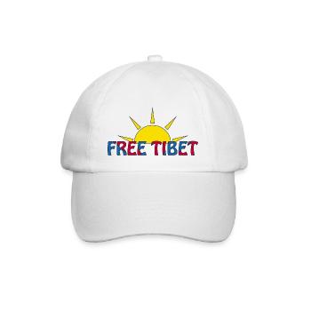free tibet - Baseball Cap - white/white - Front